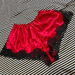 Vintage 90s Victoria’s Secret High Waist Lace Lingerie Shorts